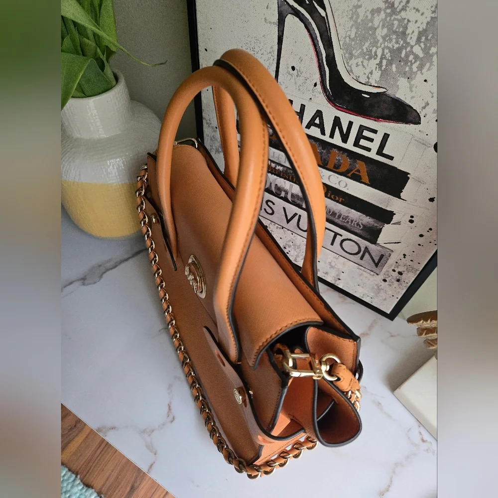Michael Kors 3Way Leather Satchel Bag EUC